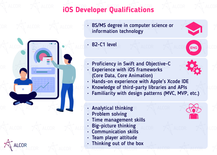 iOS developer qualifications - Alcor BPO